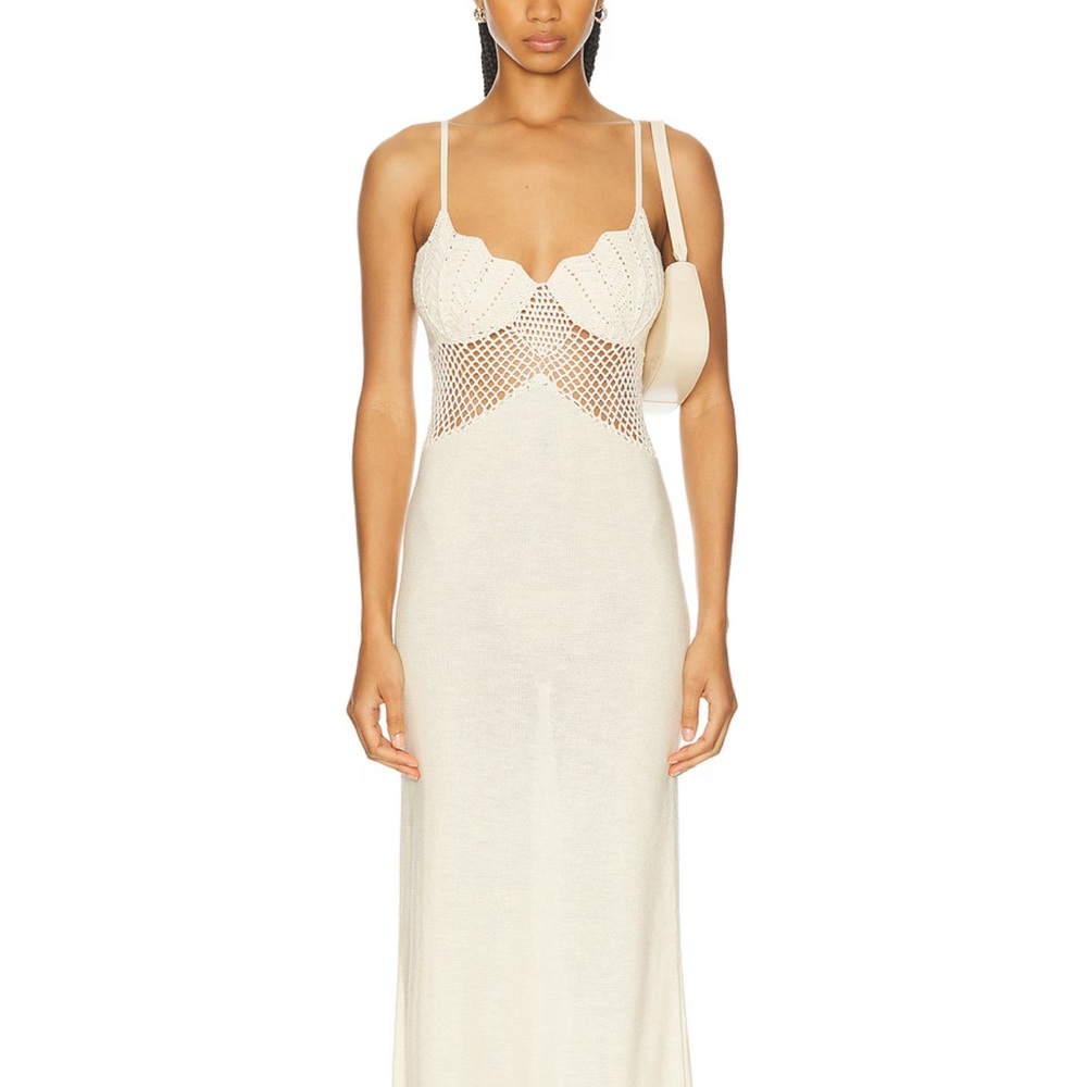 Staud Tara crochet maxi dress